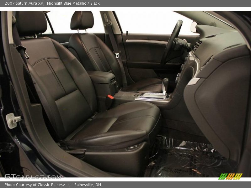 Midnight Blue Metallic / Black 2007 Saturn Aura XR