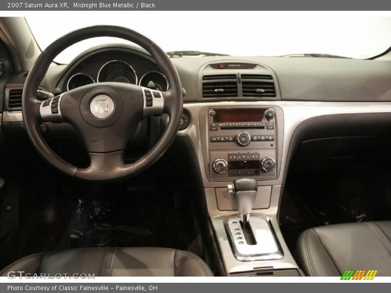 Midnight Blue Metallic / Black 2007 Saturn Aura XR