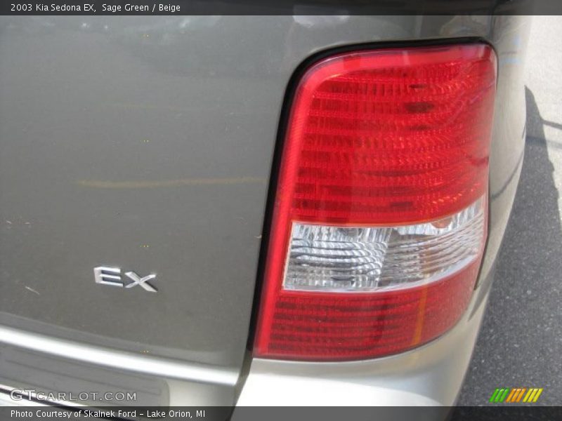 Sage Green / Beige 2003 Kia Sedona EX