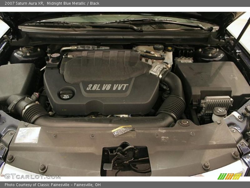 Midnight Blue Metallic / Black 2007 Saturn Aura XR