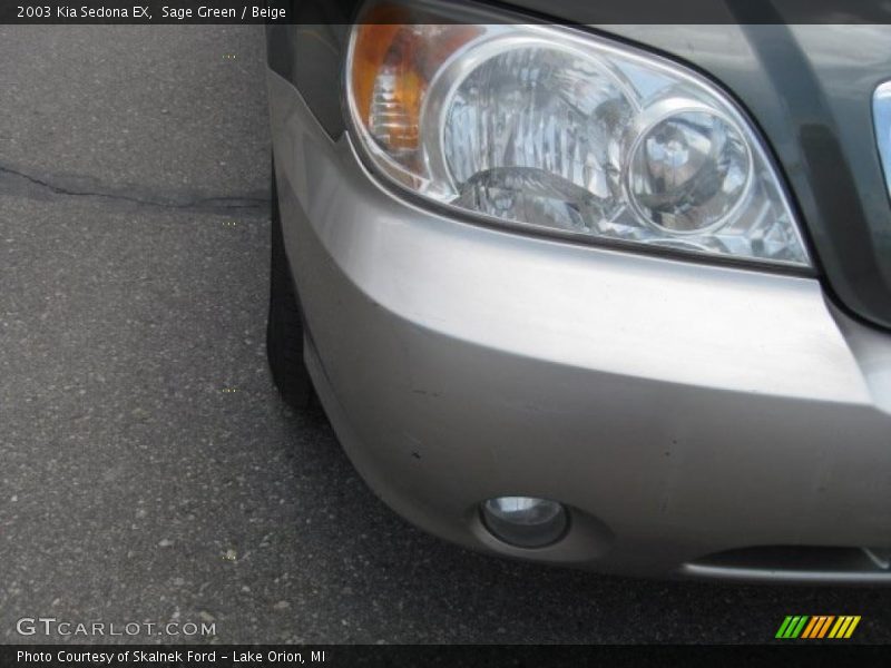 Sage Green / Beige 2003 Kia Sedona EX