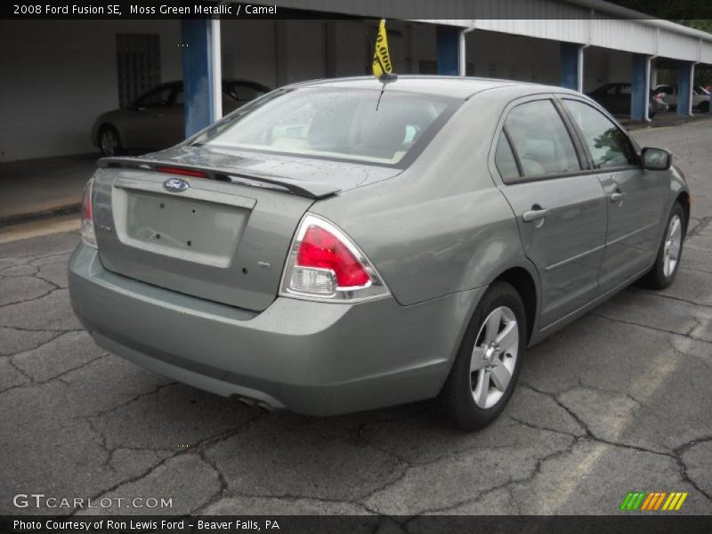 Moss Green Metallic / Camel 2008 Ford Fusion SE