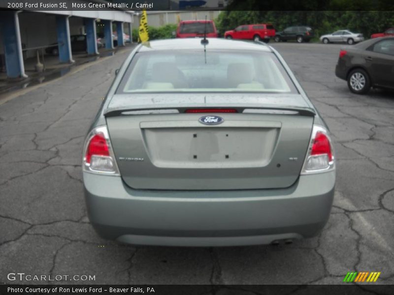Moss Green Metallic / Camel 2008 Ford Fusion SE