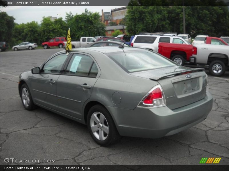Moss Green Metallic / Camel 2008 Ford Fusion SE