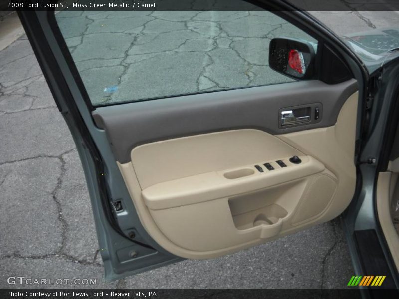 Moss Green Metallic / Camel 2008 Ford Fusion SE