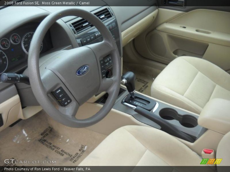 Moss Green Metallic / Camel 2008 Ford Fusion SE