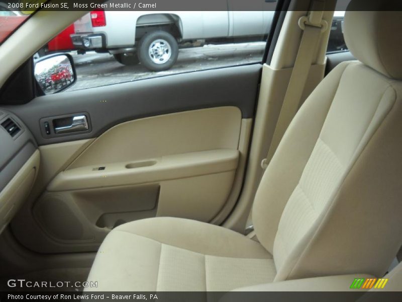 Moss Green Metallic / Camel 2008 Ford Fusion SE