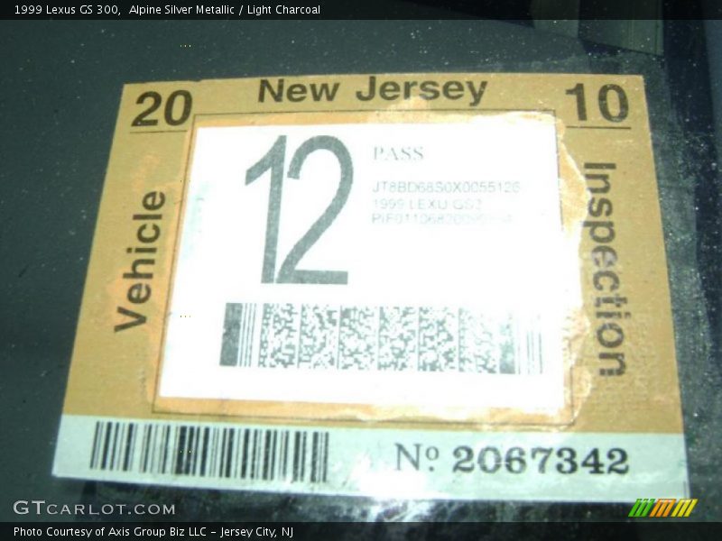 Alpine Silver Metallic / Light Charcoal 1999 Lexus GS 300