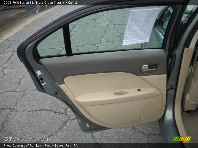Moss Green Metallic / Camel 2008 Ford Fusion SE