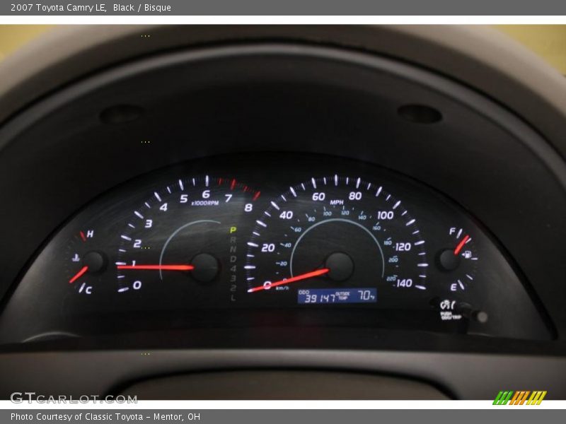 Black / Bisque 2007 Toyota Camry LE