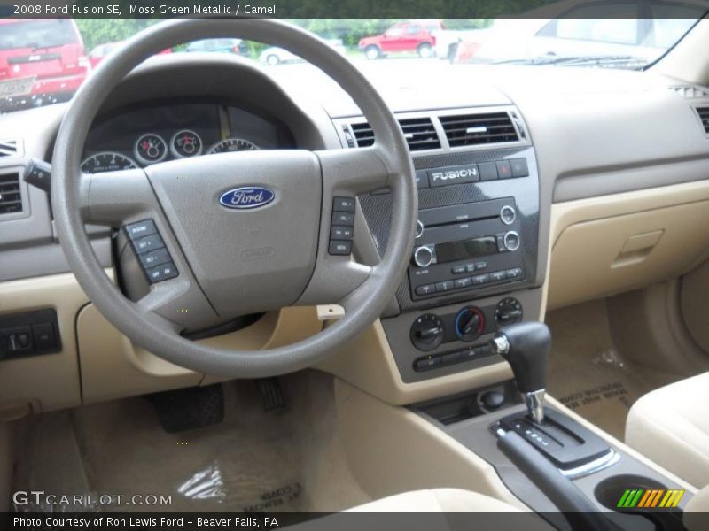 Moss Green Metallic / Camel 2008 Ford Fusion SE