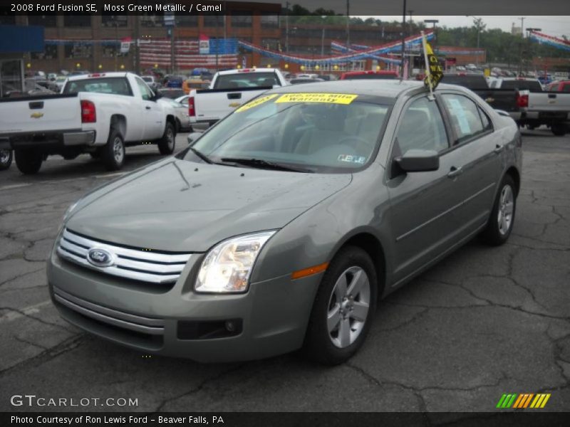 Moss Green Metallic / Camel 2008 Ford Fusion SE