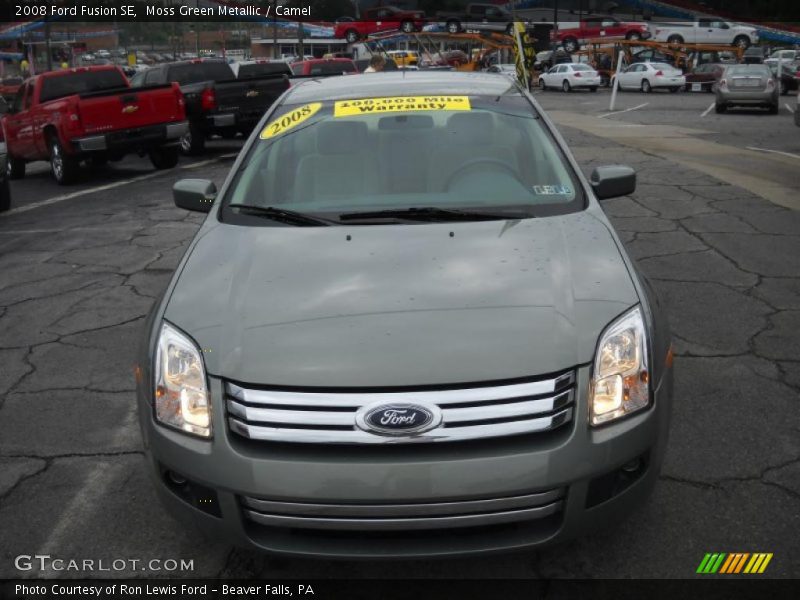 Moss Green Metallic / Camel 2008 Ford Fusion SE