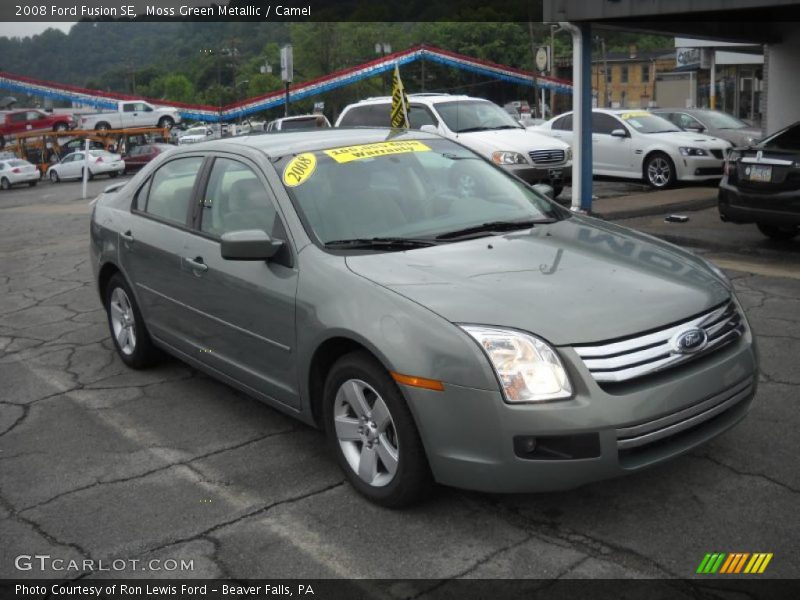 Moss Green Metallic / Camel 2008 Ford Fusion SE
