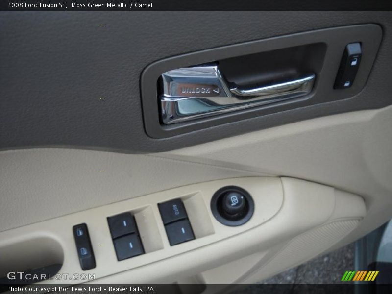 Moss Green Metallic / Camel 2008 Ford Fusion SE
