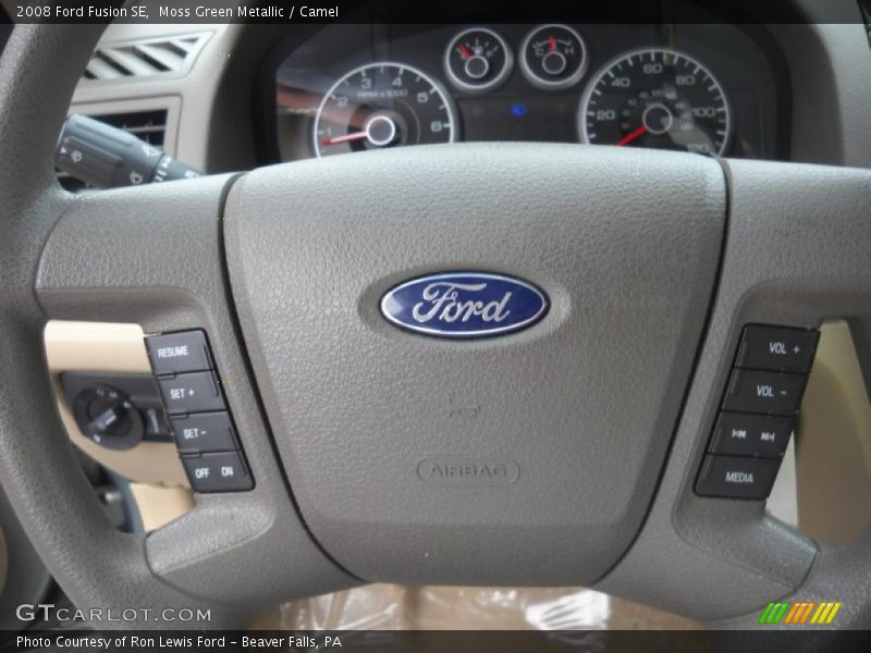 Moss Green Metallic / Camel 2008 Ford Fusion SE