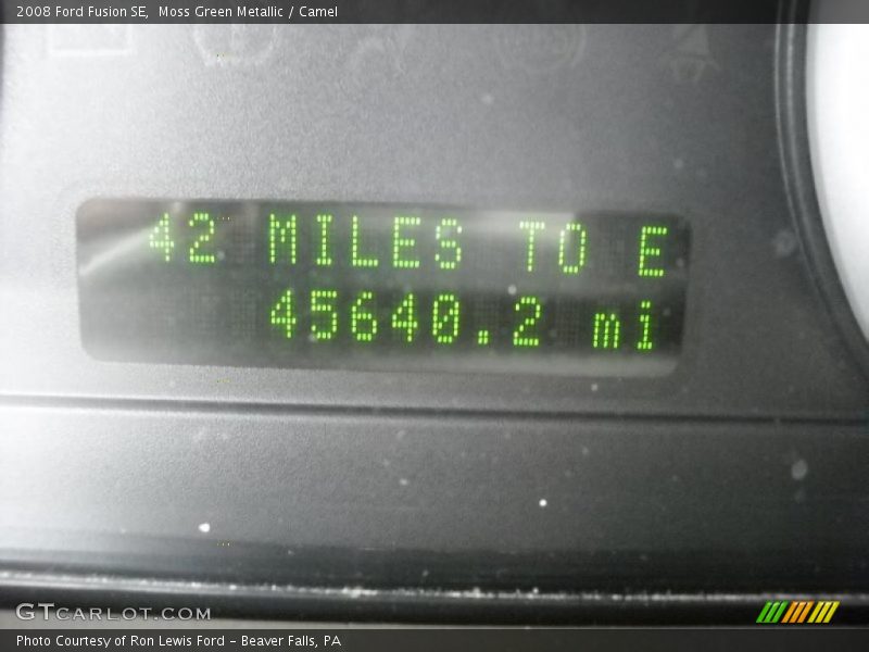 Moss Green Metallic / Camel 2008 Ford Fusion SE