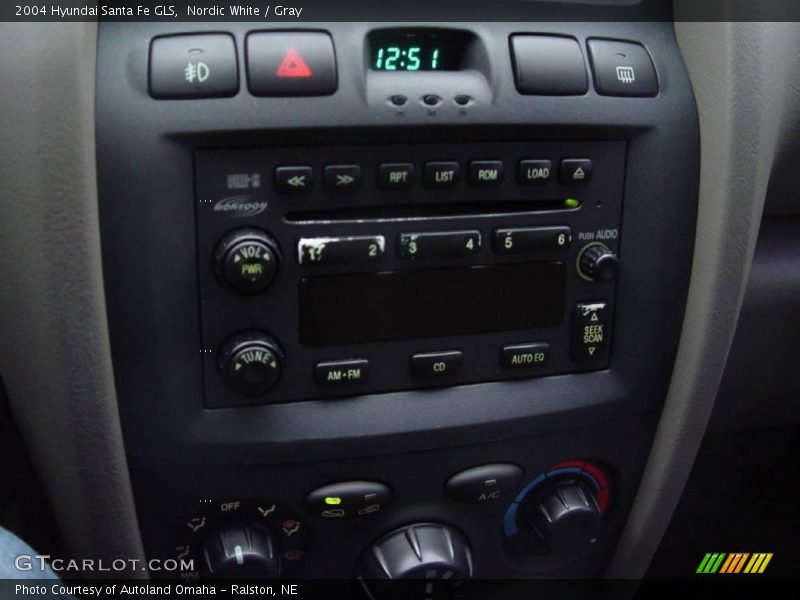 Nordic White / Gray 2004 Hyundai Santa Fe GLS