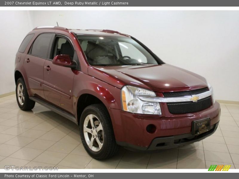 Deep Ruby Metallic / Light Cashmere 2007 Chevrolet Equinox LT AWD