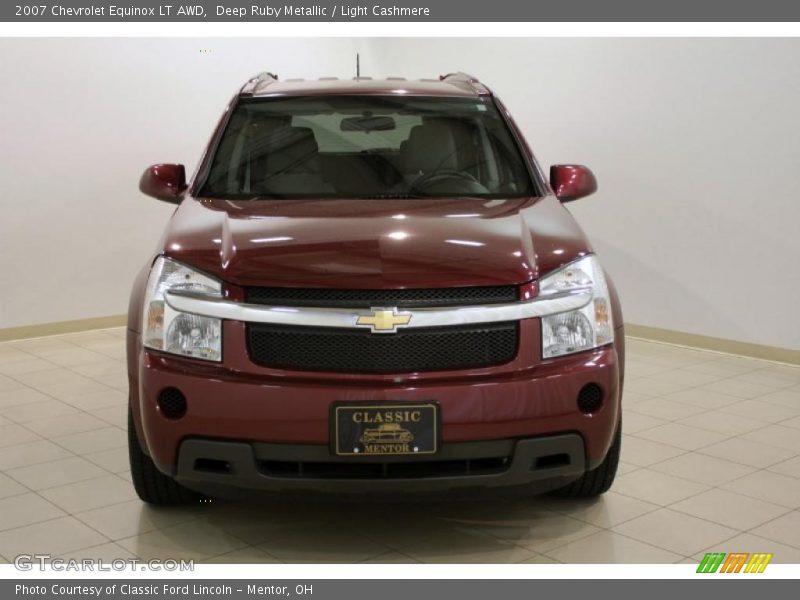 Deep Ruby Metallic / Light Cashmere 2007 Chevrolet Equinox LT AWD