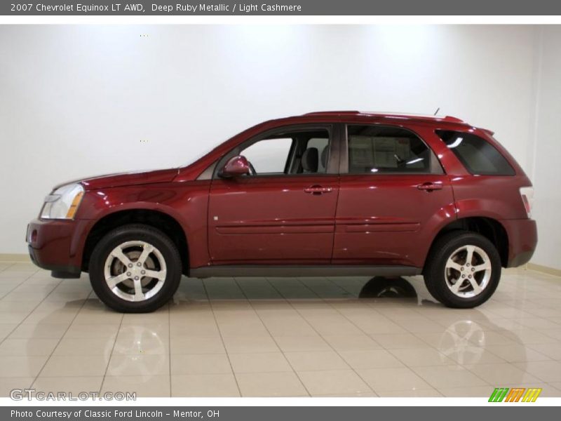 Deep Ruby Metallic / Light Cashmere 2007 Chevrolet Equinox LT AWD