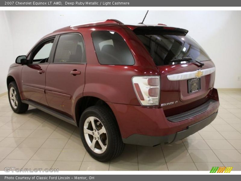 Deep Ruby Metallic / Light Cashmere 2007 Chevrolet Equinox LT AWD