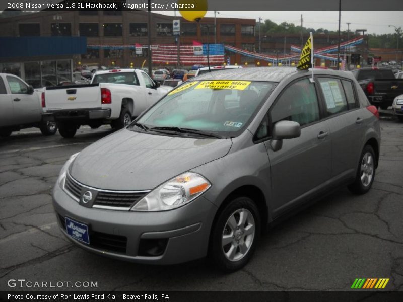 Magnetic Gray / Charcoal 2008 Nissan Versa 1.8 SL Hatchback