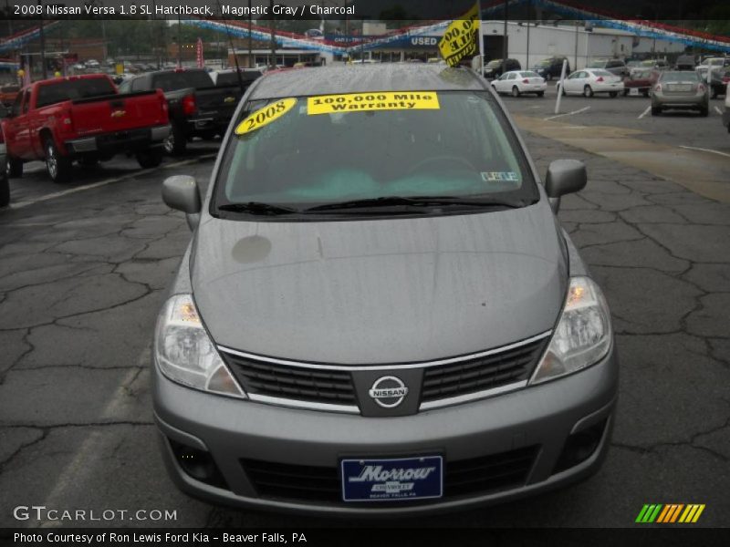 Magnetic Gray / Charcoal 2008 Nissan Versa 1.8 SL Hatchback