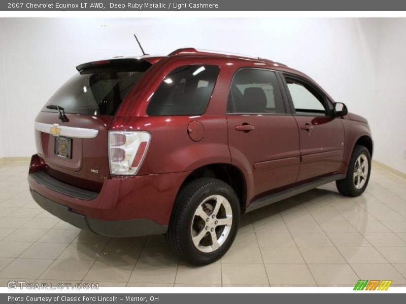 Deep Ruby Metallic / Light Cashmere 2007 Chevrolet Equinox LT AWD