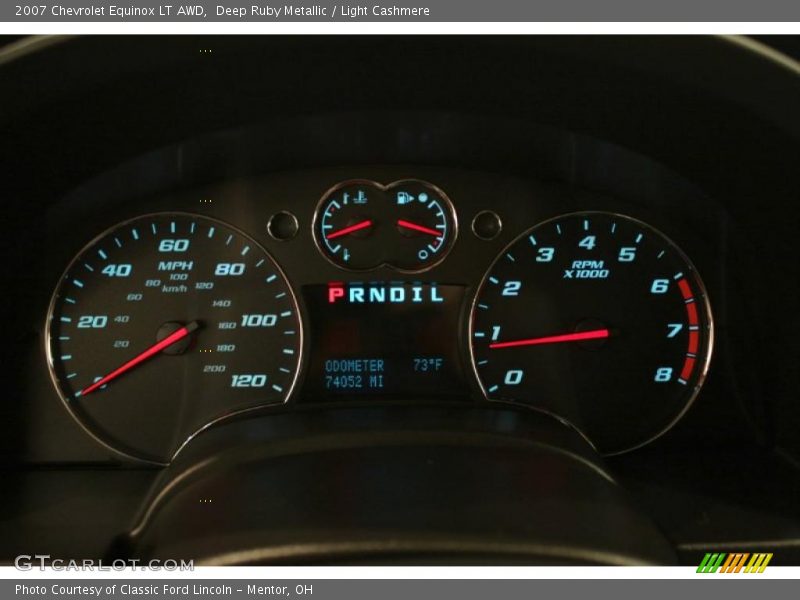 Deep Ruby Metallic / Light Cashmere 2007 Chevrolet Equinox LT AWD