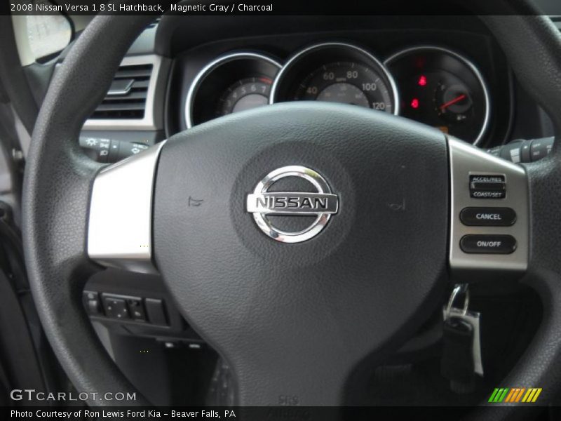 Magnetic Gray / Charcoal 2008 Nissan Versa 1.8 SL Hatchback
