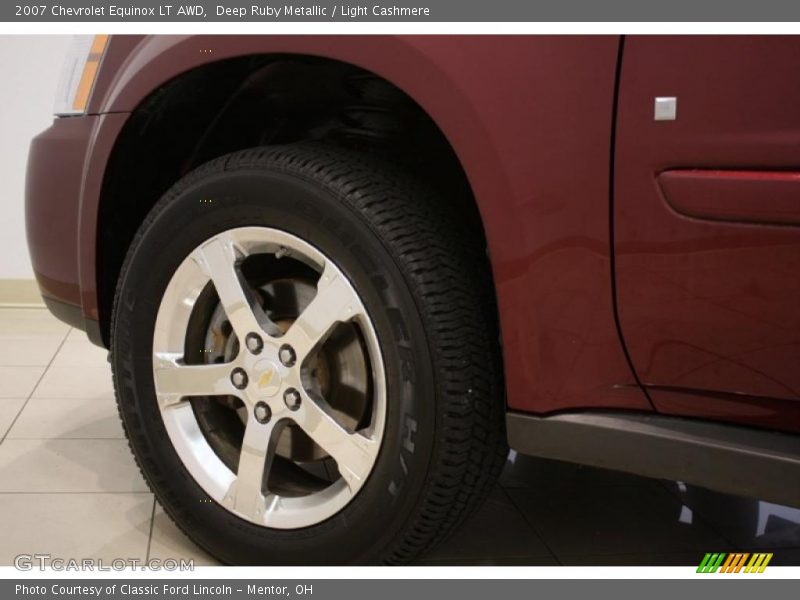 Deep Ruby Metallic / Light Cashmere 2007 Chevrolet Equinox LT AWD