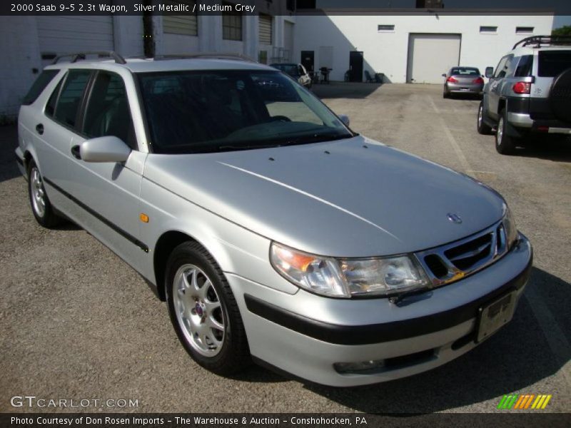 Silver Metallic / Medium Grey 2000 Saab 9-5 2.3t Wagon