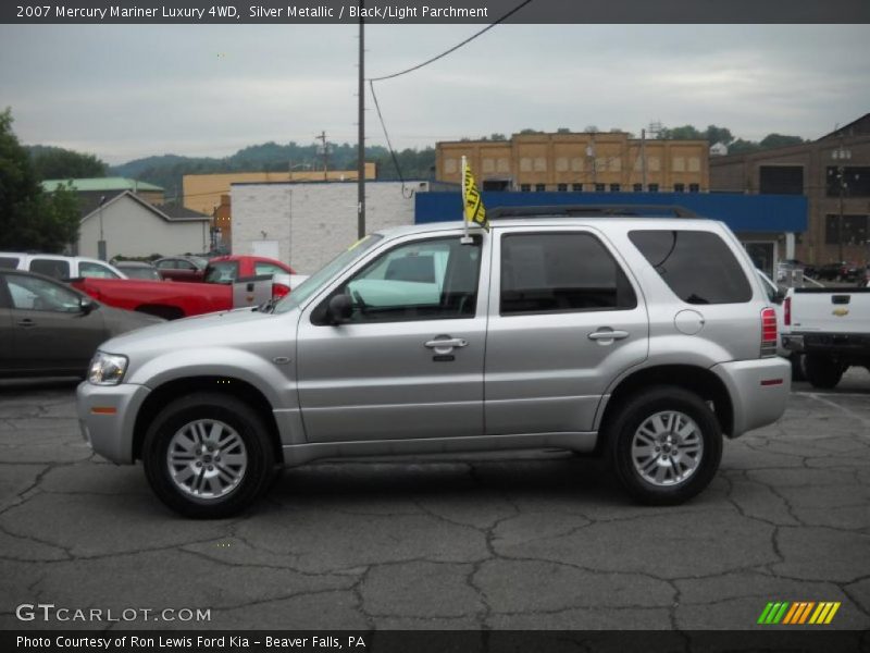 Silver Metallic / Black/Light Parchment 2007 Mercury Mariner Luxury 4WD