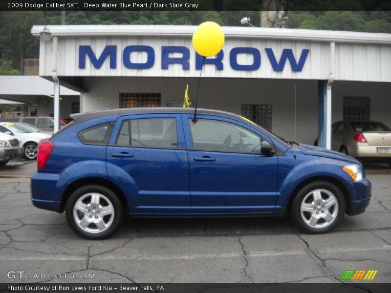 Deep Water Blue Pearl / Dark Slate Gray 2009 Dodge Caliber SXT