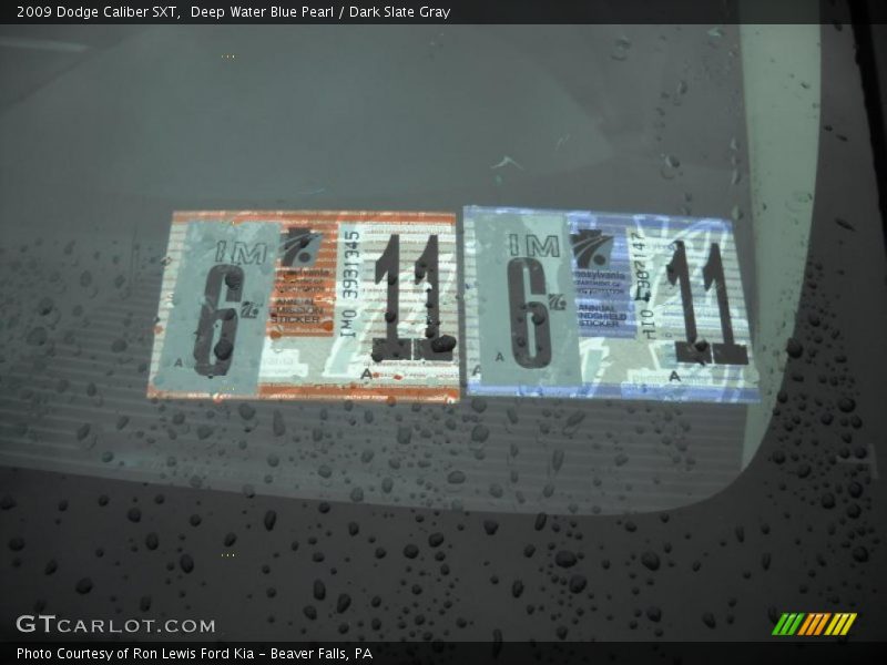 Deep Water Blue Pearl / Dark Slate Gray 2009 Dodge Caliber SXT