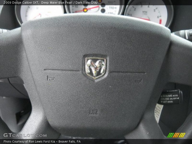 Deep Water Blue Pearl / Dark Slate Gray 2009 Dodge Caliber SXT