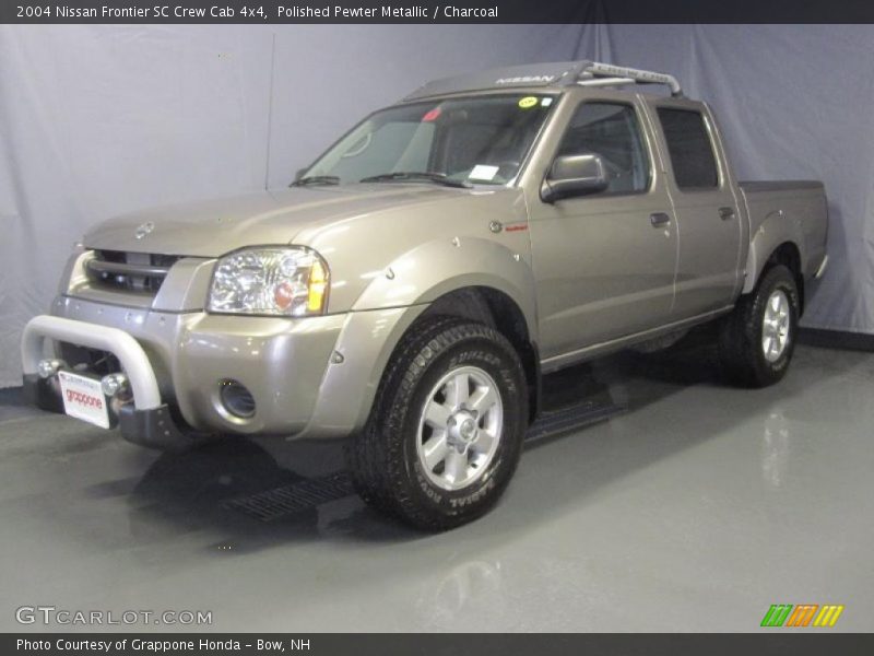 Polished Pewter Metallic / Charcoal 2004 Nissan Frontier SC Crew Cab 4x4