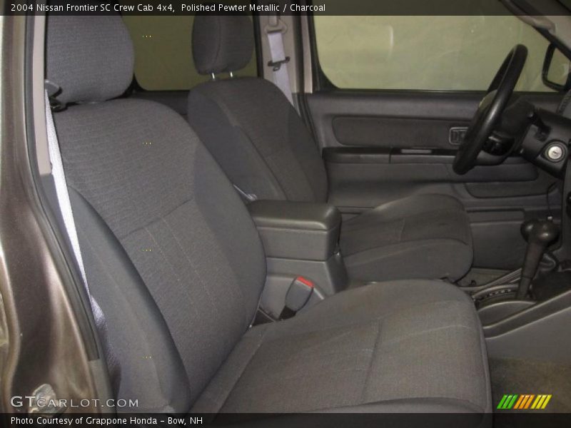 Polished Pewter Metallic / Charcoal 2004 Nissan Frontier SC Crew Cab 4x4