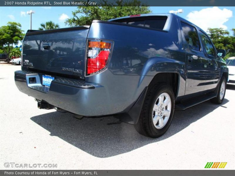 Steel Blue Metallic / Gray 2007 Honda Ridgeline RTL
