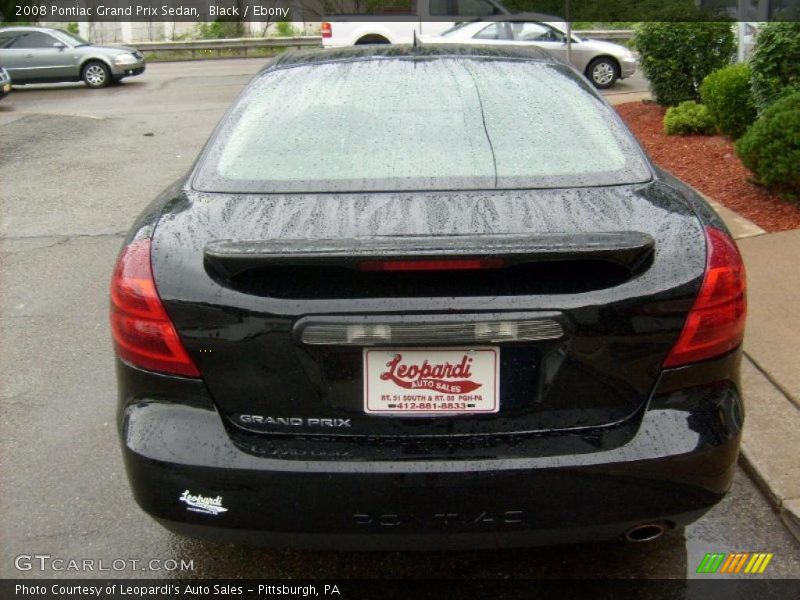 Black / Ebony 2008 Pontiac Grand Prix Sedan