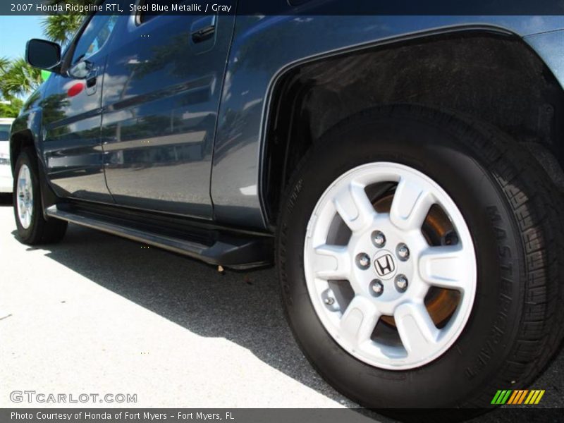 Steel Blue Metallic / Gray 2007 Honda Ridgeline RTL