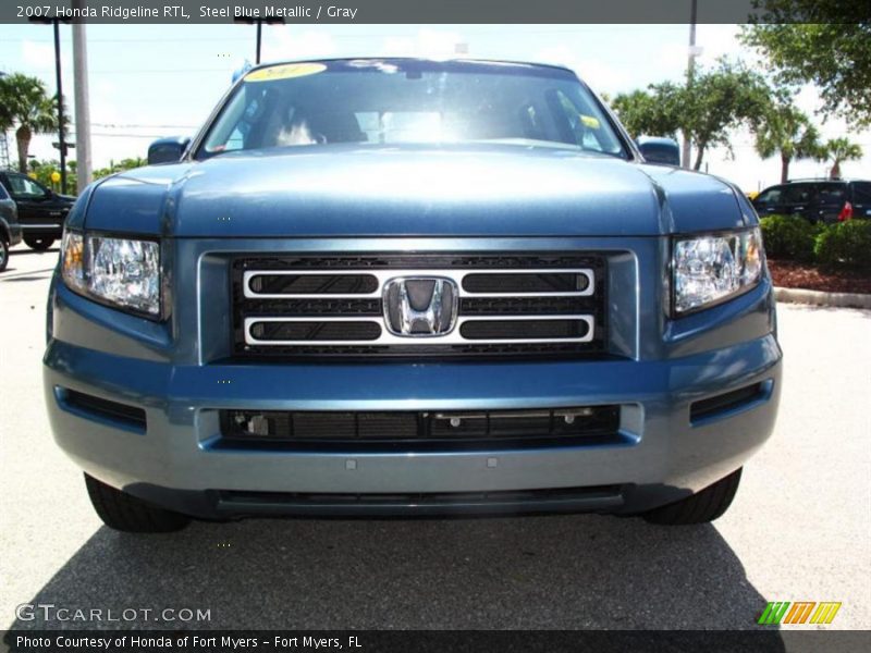 Steel Blue Metallic / Gray 2007 Honda Ridgeline RTL