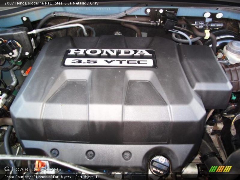 Steel Blue Metallic / Gray 2007 Honda Ridgeline RTL