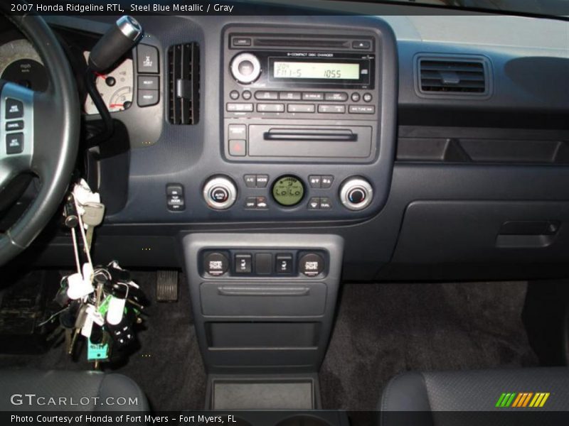 Steel Blue Metallic / Gray 2007 Honda Ridgeline RTL
