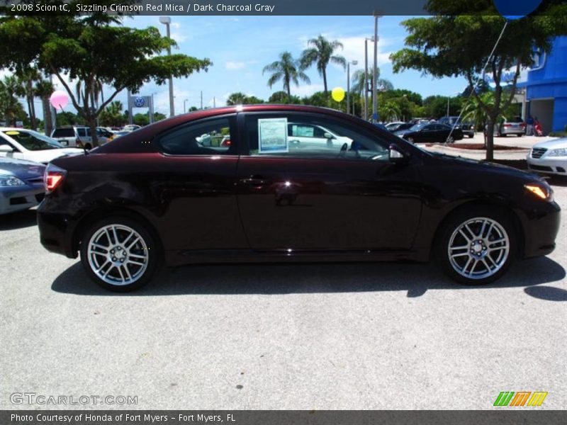 Sizzling Crimson Red Mica / Dark Charcoal Gray 2008 Scion tC