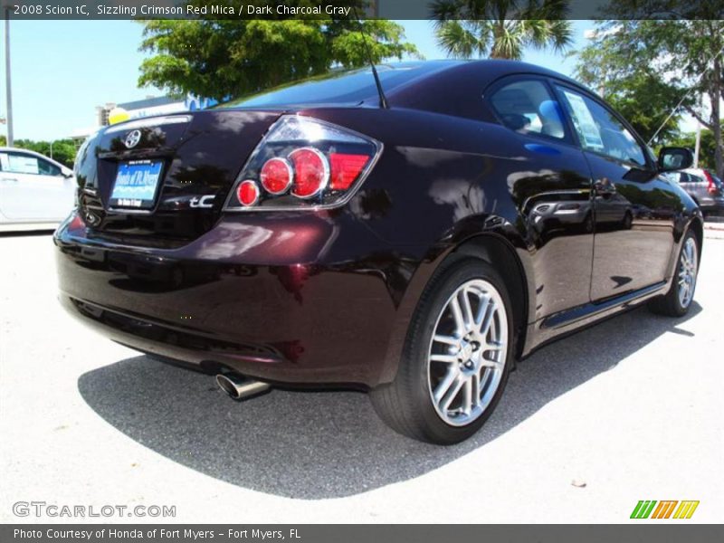 Sizzling Crimson Red Mica / Dark Charcoal Gray 2008 Scion tC