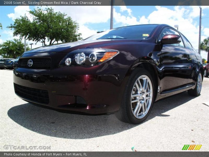 Sizzling Crimson Red Mica / Dark Charcoal Gray 2008 Scion tC