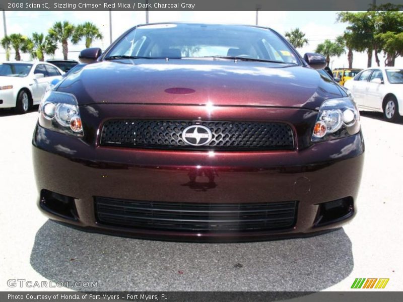 Sizzling Crimson Red Mica / Dark Charcoal Gray 2008 Scion tC
