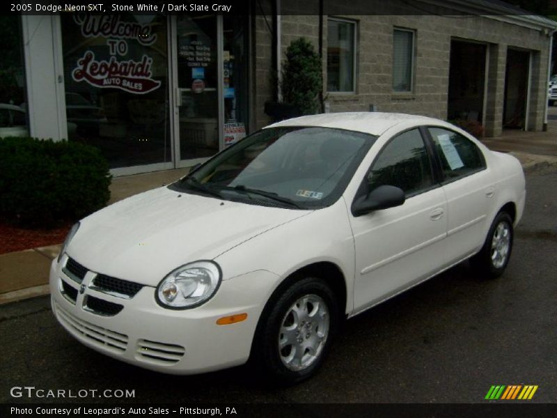 Stone White / Dark Slate Gray 2005 Dodge Neon SXT